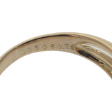 デザインジュエリー 14号 リング K18イエローゴールド ダイヤモンド サファイア レディース【中古】【Aランク】