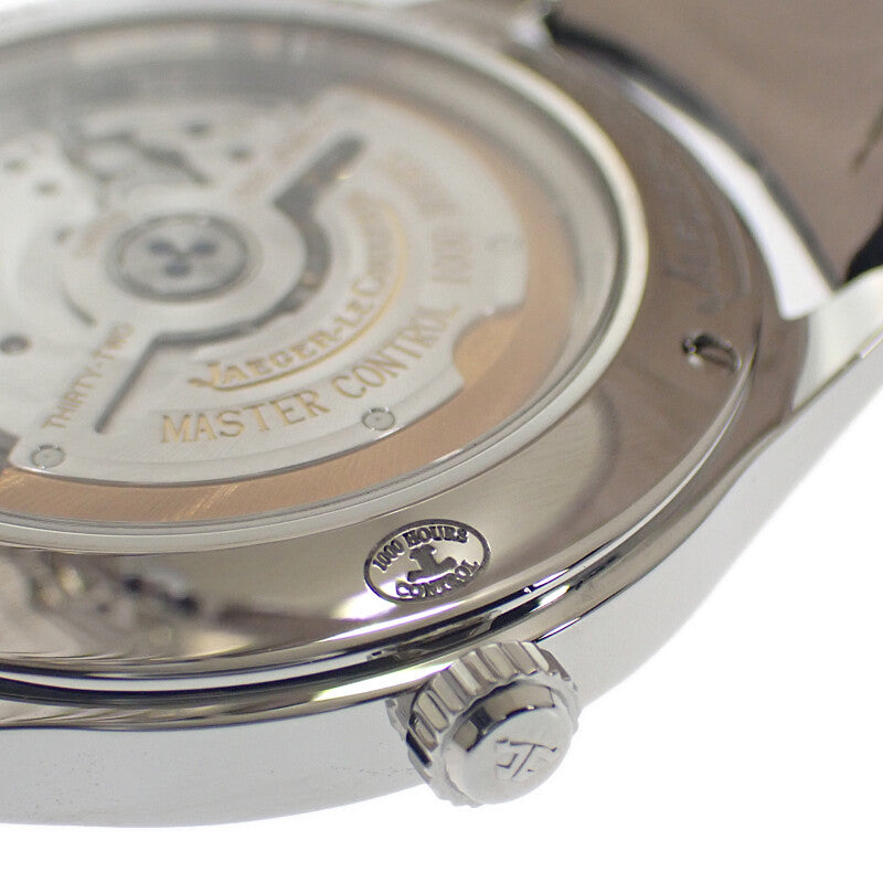 JAEGER LECOULTRE ジャガールクルト マスター コントロール デイト Q1548470 腕時計 ステンレススチール 自動巻き ブラック文字盤 メンズ【中古】【Aランク】