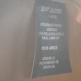 サンローラン SAINT LAURENT ル・サンカセット ホーボー 65722811ZLW ショルダーバッグ ハンドバッグ スウェード ボア ブラウン ゴールド金具 レディース【中古】【ABランク】