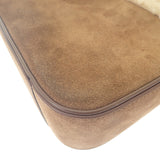 サンローラン SAINT LAURENT ル・サンカセット ホーボー 65722811ZLW ショルダーバッグ ハンドバッグ スウェード ボア ブラウン ゴールド金具 レディース【中古】【ABランク】