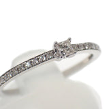 デザインジュエリー 15号 リング K18ホワイトゴールド ダイヤモンド レディース【中古】【Aランク】