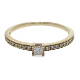 デザインジュエリー 15号 リング K18イエローゴールド ダイヤモンド レディース【中古】【Aランク】