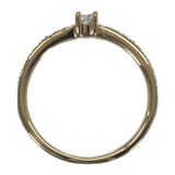 デザインジュエリー 15号 リング K18イエローゴールド ダイヤモンド レディース【中古】【Aランク】