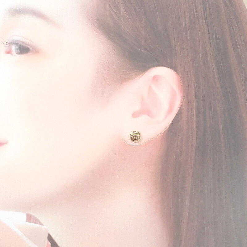 エルメス HERMES エクスリブリスTPM H120544B 00 ピアス K18ピンクゴールド レディース メンズ【中古】【Aランク】