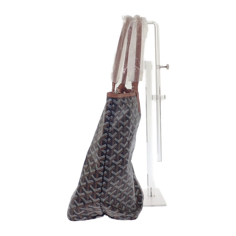ゴヤール GOYARD サンルイ PM STLOUIPMLTY01CL03P トートバッグ カーフ ゴヤールディンキャンバス ナチュラル ブラック レディース【中古】【Sランク】