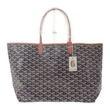 ゴヤール GOYARD サンルイ PM STLOUIPMLTY01CL03P トートバッグ カーフ ゴヤールディンキャンバス ナチュラル ブラック レディース【中古】【Sランク】