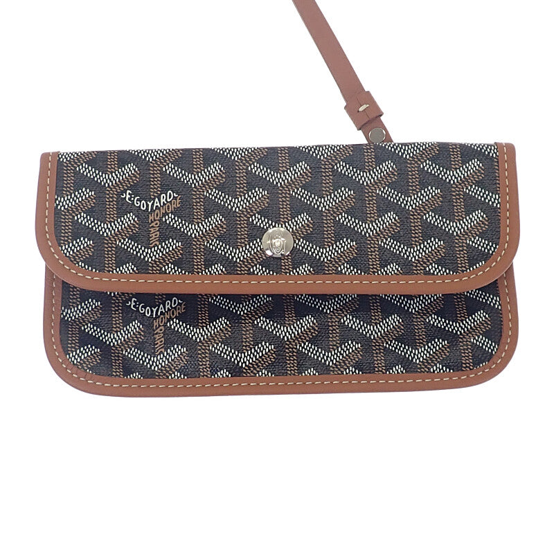 ゴヤール GOYARD サンルイ PM STLOUIPMLTY01CL03P トートバッグ カーフ ゴヤールディンキャンバス ナチュラル ブラック レディース【中古】【Sランク】