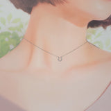 ティファニー TIFFANY&Co. メトロホースシューペンダント ネックレス K18ホワイトゴールド ダイヤモンド レディース【中古】【Aランク】