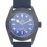 チューダー TUDOR ブラックベイ セラミック M79210CNUー0007 腕時計 セラミック ラバー 自動巻き ブルー文字盤 メンズ【中古】【Sランク】