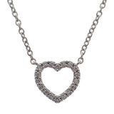 ティファニー TIFFANY&Co. メトロハートペンダント ミニ 33474563 ネックレス K18ホワイトゴールド ダイヤモンド レディース【中古】【Aランク】