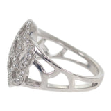 シャネル CHANEL カメリア ダイヤ 10号 50 J10807 リング K18ホワイトゴールド ダイヤモンド 約10号 レディース【中古】【Aランク】