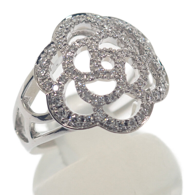 シャネル CHANEL カメリア 10号 50 J10807 リング K18ホワイトゴールド ダイヤモンド レディース【中古】【Aランク】