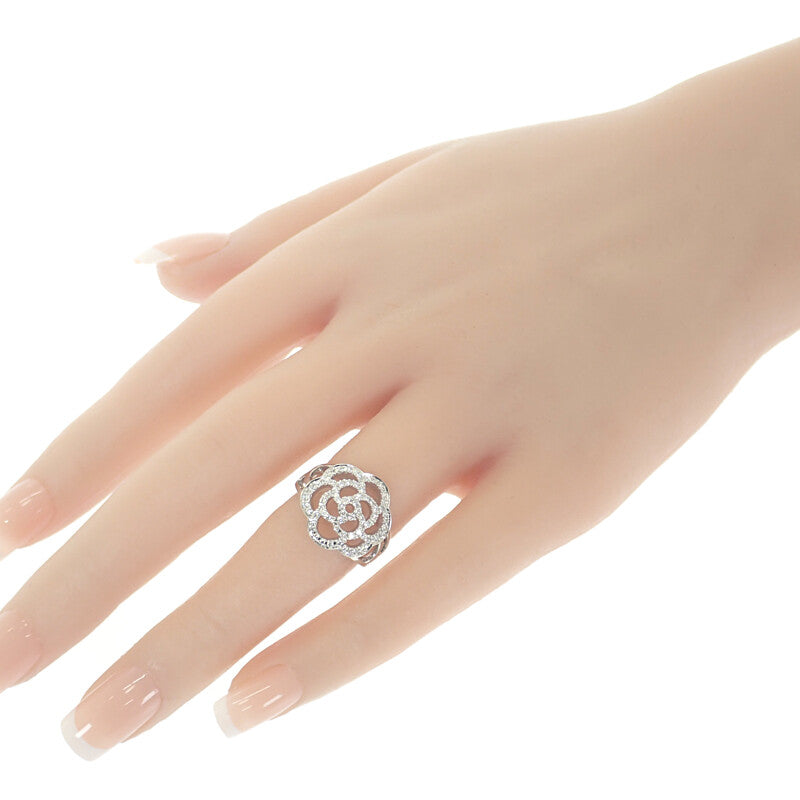 シャネル CHANEL カメリア 10号 50 J10807 リング K18ホワイトゴールド ダイヤモンド レディース【中古】【Aランク】