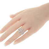 シャネル CHANEL カメリア ダイヤ 10号 50 J10807 リング K18ホワイトゴールド ダイヤモンド 約10号 レディース【中古】【Aランク】