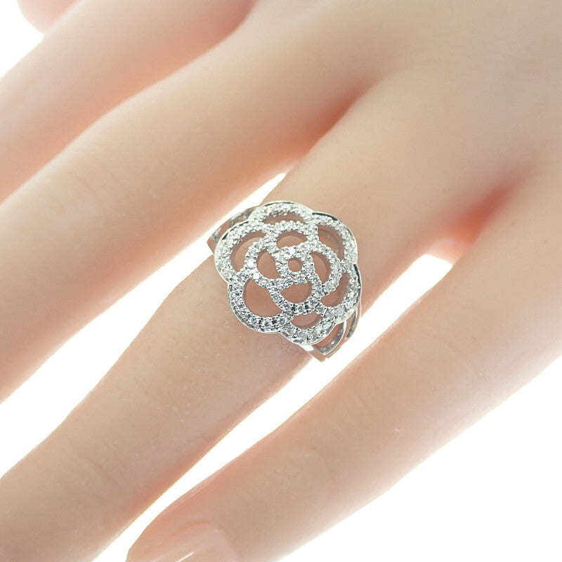 シャネル CHANEL カメリア 10号 50 J10807 リング K18ホワイトゴールド ダイヤモンド レディース【中古】【Aランク】