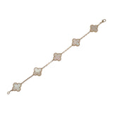 ヴァンクリーフ&アーペル Van Cleef & Arpels ヴィンテージアルハンブラ ブレスレット K18イエローゴールド マザーオブパール レディース【中古】【Aランク】