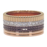 ブシュロン Boucheron QUATRE CLASSIQUE ラージ 21号 JRG00623 リング K18イエローゴールド K18ホワイトゴールド K18ピンクゴールド ダイヤモンド 61 メンズ レディース【中古】【Aランク】