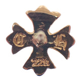 クロムハーツ CHROME HEARTS CH プラス スタッド 片耳 2378-304-6020-9100 ピアス ダイヤモンド K22イエローゴールド メンズ レディース【中古】【Aランク】