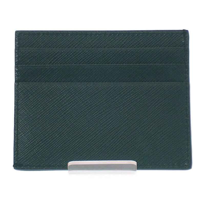 プラダ PRADA トライアングル 2MC223_QHH_F077U カードケース サフィアーノ グリーン SMERALDO メンズ レディース【中古】【Aランク】