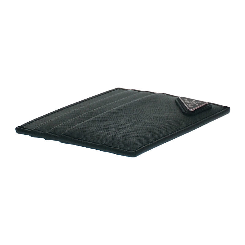 プラダ PRADA トライアングル 2MC223_QHH_F077U カードケース サフィアーノ グリーン SMERALDO メンズ レディース【中古】【Aランク】