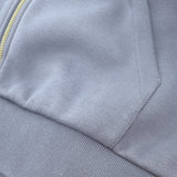 ルイヴィトン LOUIS VUITTON エンブロイダード ジップジャージーフーディ XL 1AFRB3 パーカー コットン グレー メンズ【中古】【ABランク】