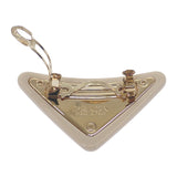 プラダ PRADA プレックス ヘアクリップ 1IF159_2CN4_F0304 ヘアアクセサリー エナメルメタル アイボリー ゴールド レディース【中古】【Aランク】