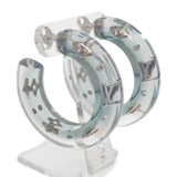 ルイヴィトン LOUIS VUITTON ピアス・LVスパークス M02817 ピアス レジン/ストラス ブルー シルバー金具 レディース【中古】【Aランク】