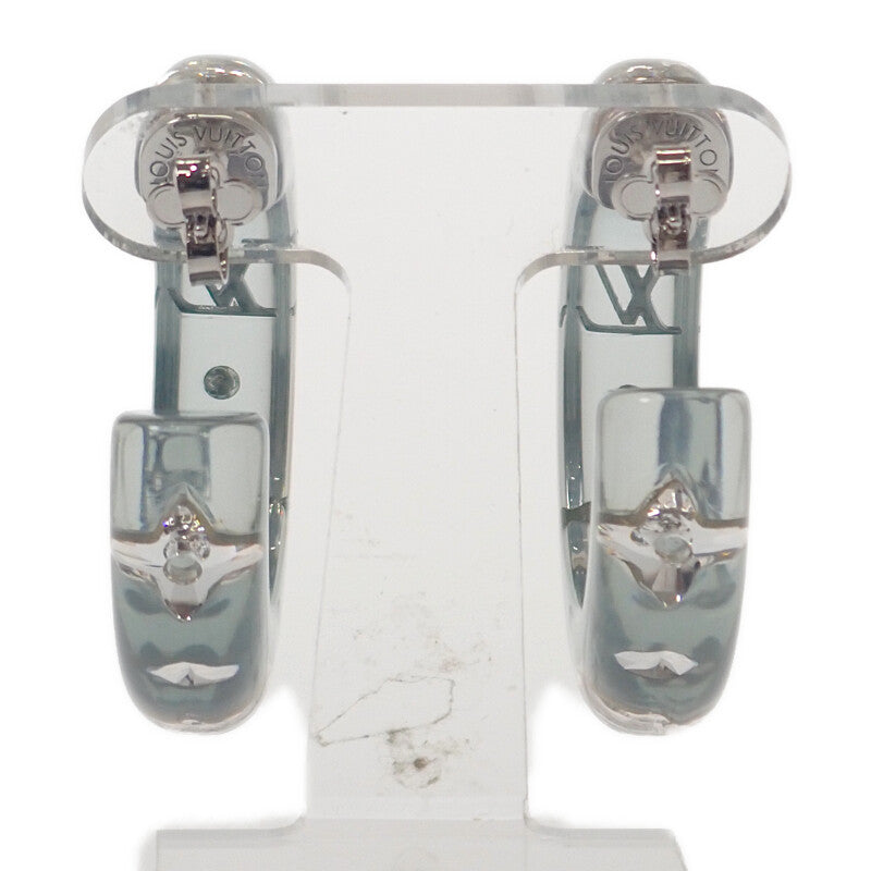 ルイヴィトン LOUIS VUITTON ピアス・LVスパークス M02817 ピアス レジン/ストラス ブルー シルバー金具 レディース【中古】【Aランク】