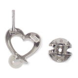 ミキモト MIKIMOTO パールハート アコヤ真珠 PE-1292PU ピアス K18ホワイトゴールド ホワイト レディース【中古】【Aランク】