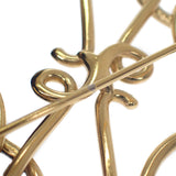 ロエベ LOEWE アナグラム 111.25.020 ブローチ メタル ゴールド レディース【中古】【ABランク】