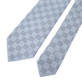ルイヴィトン LOUIS VUITTON ダミエクラシック M78754 ネクタイ シルク ブルークレール メンズ【中古】【Aランク】