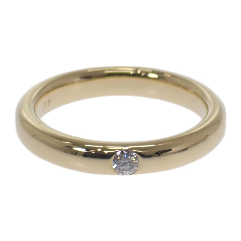 【商談中/対象者以外注文不可】 デザインジュエリー 18号 リング K18イエローゴールド ダイヤモンド レディース【中古】【Aランク】