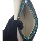 ゴヤール GOYARD プリュメ ポーチウォレット ヘリンボーン ショルダーバッグ カーフ ゴヤールディンキャンバス グリーン レディース【中古】【Aランク】