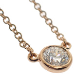 ティファニー TIFFANY&Co. バイザヤードペンダント ネックレス K18ピンクゴールド ダイヤモンド レディース【中古】【Aランク】
