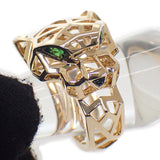 カルティエ CARTIER パンテール ドゥ カルティエ 15.5号 N4767900 リング K18イエローゴールド オニキス ツァボライトガーネット #57 メンズ レディース【中古】【Aランク】