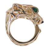 カルティエ CARTIER パンテール ドゥ カルティエ 15.5号 N4767900 リング K18イエローゴールド オニキス ツァボライトガーネット #57 メンズ レディース【中古】【Aランク】