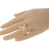 カルティエ CARTIER パンテール ドゥ カルティエ 15.5号 N4767900 リング K18イエローゴールド オニキス ツァボライトガーネット #57 メンズ レディース【中古】【Aランク】