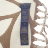 ルイヴィトン LOUIS VUITTON フライト・モード LV メダリオン M94853 マフラー ウール マロンクレール ブラウン系 レディース【中古】【Aランク】