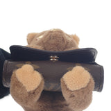 ルイヴィトン LOUIS VUITTON LVキュートモノグラム M01561 バッグチャーム モノグラムキャンバス ブラウン ゴールド金具 レディース【中古】【ABランク】