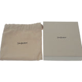 サンローラン SAINT LAURENT タイニーカサンドラ 6101931JB0E1000 二つ折り財布 スムースレザー ブラック シルバー金具 メンズ【中古】【Aランク】