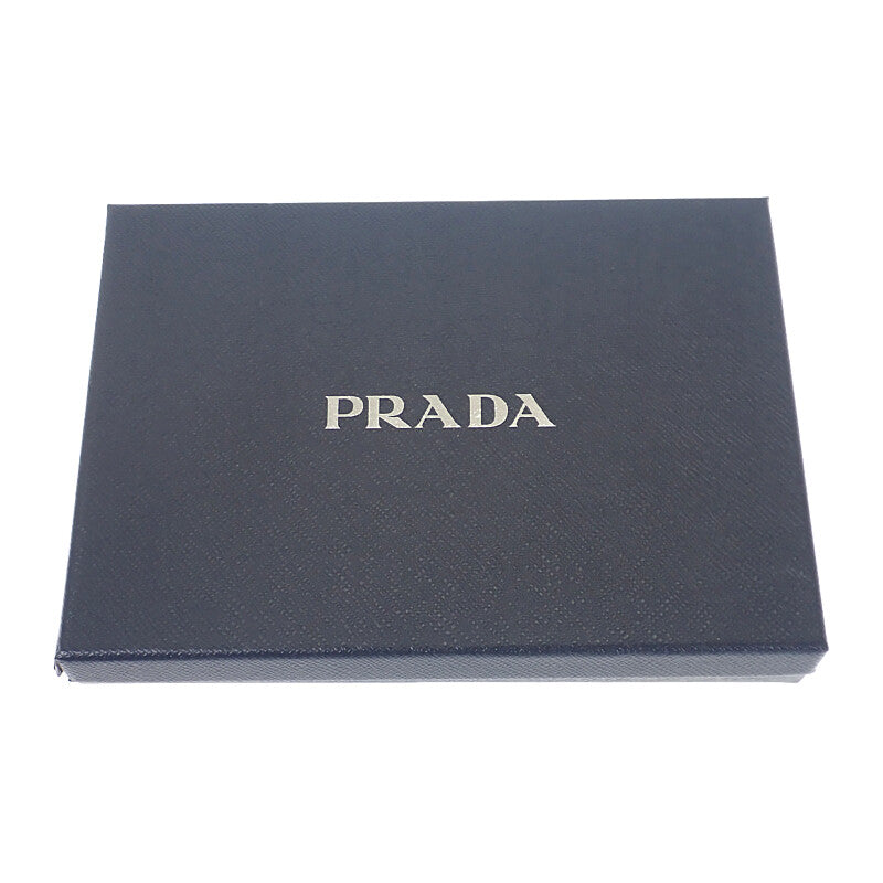 プラダ PRADA Chain Shoulder Bag 1NI054 Handbag Tessuto Impuntu Nylon Navy Gold Hardware Ladies【Used】【A Rank】