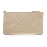 プラダ PRADA チェーン ショルダーバッグ 1NI054 ハンドバッグ テスートインプントゥ ナイロン ベージュ ゴールド金具 レディース【中古】【Aランク】