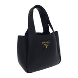 プラダ PRADA レザーミニ 1BA349_2DKV_F0632_V_ONO ハンドバッグ カーフ ブラック ゴールド金具 レディース【中古】【ABランク】