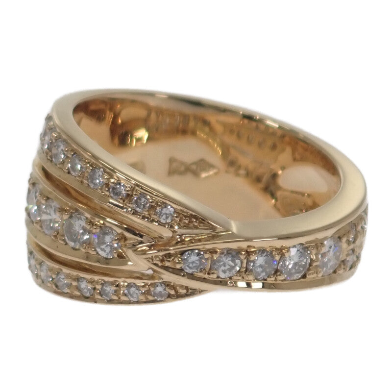 セイコー SEIKO K18 ダイヤ リング 14号 リング K18イエローゴールド ダイヤモンド レディース【中古】【Aランク】