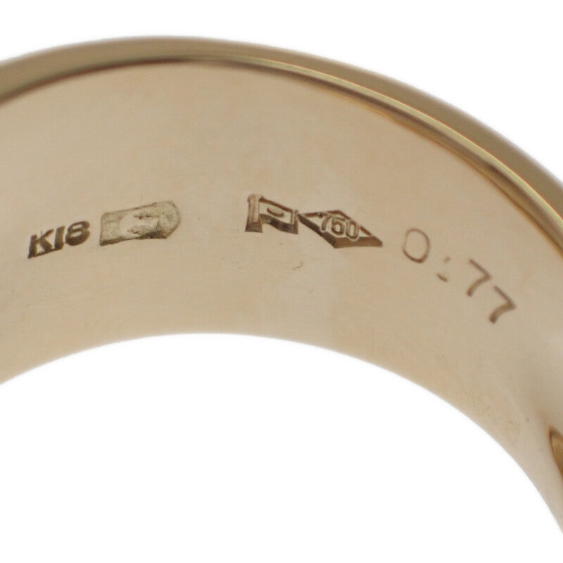 精工 SEIKO K18YG 鑽石 14號 戒指 K18黃金 黃金 鑽石 女士【中古】【A級品】
