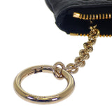 グッチ GUCCI GGエンブレム キーポーチ 815891 AAEEM 1000 ポーチ GGグレインレザー ブラック ゴールド金具 レディース メンズ【中古】【Aランク】