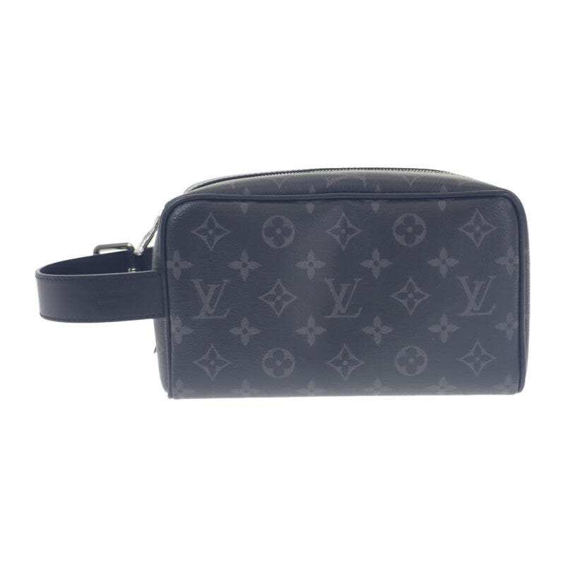 ルイヴィトン LOUIS VUITTON ロッカー ドップ・キット M83113 クラッチバッグ モノグラム・エクリプス ブラック系 シルバー金具 メンズ【中古】【Aランク】