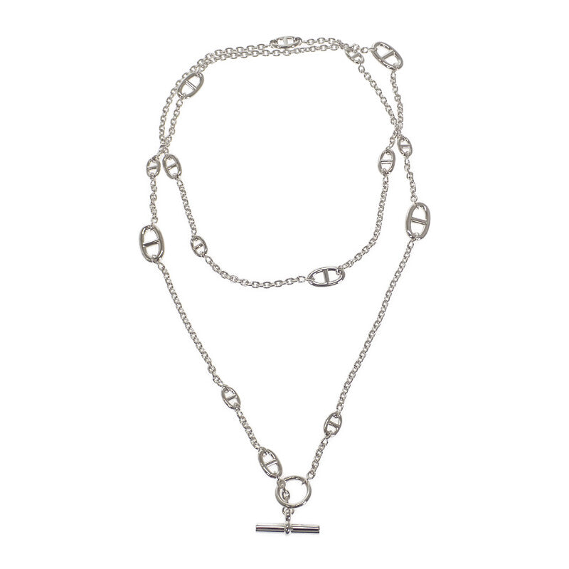 エルメス HERMES シェーヌダンクル ファランドール ロング H104568B00 ネックレス シルバー925 120 レディース メンズ【中古】【Aランク】