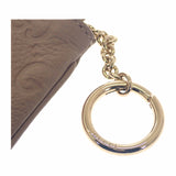 グッチ GUCCI GGエンブレム キーポーチ 815891 AAEEM 1523 ポーチ GGグレインレザー ベージュ ゴールド金具 レディース メンズ【中古】【Aランク】