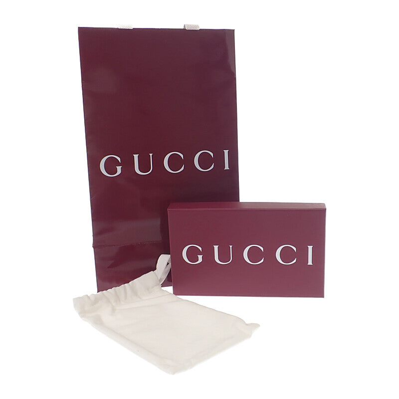 GUCCI 古馳 GG標誌鑰匙包 815891 AAEEM 1523 小包 GG顆粒皮革 米色 金色金屬 男女皆宜【中古】【A級】